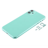 Back Housing Cover with SIM Card Tray & Side keys & Camera Lens for iPhone 11