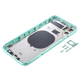 Back Housing Cover with SIM Card Tray & Side keys & Camera Lens for iPhone 11