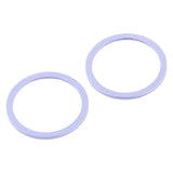 2 PCS Rear Camera Glass Lens Metal Protector Hoop Ring for iPhone 12
