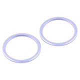 2 PCS Rear Camera Glass Lens Metal Protector Hoop Ring for iPhone 12