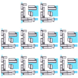 10 Sets Mainboard FPC Connector Sponge Foam Pads for iPhone 13 Pro Max, For iPhone 13 Pro Max