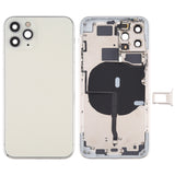 Battery Back Cover (with Side Keys & Card Tray & Power + Volume Flex Cable & Wireless Charging Module) for iPhone 11 Pro Max, For ip11 Pro Max, For iPhone 11 Pro Max