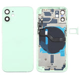 Battery Back Cover (with Side Keys & Card Tray & Power + Volume Flex Cable & Wireless Charging Module) for iPhone 12 Mini, For iPhone 12 Mini