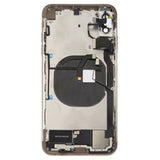 Battery Back Cover Assembly (with Side Keys & Speaker Ringer Buzzer & Motor & Camera Lens & Card Tray & Power Button + Volume Button + Charging Port + Signal Flex Cable & Wireless Charging Module) for iPhone XS Max, For iPhone XS Max (Full Assembly)   ...