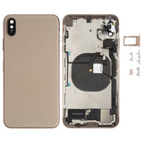 Battery Back Cover Assembly (with Side Keys & Speaker Ringer Buzzer & Motor & Camera Lens & Card Tray & Power Button + Volume Button + Charging Port + Signal Flex Cable & Wireless Charging Module) for iPhone XS Max, For iPhone XS Max (Full Assembly)   ...