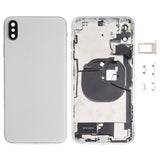 Battery Back Cover Assembly (with Side Keys & Speaker Ringer Buzzer & Motor & Camera Lens & Card Tray & Power Button + Volume Button + Charging Port + Signal Flex Cable & Wireless Charging Module) for iPhone XS Max, For iPhone XS Max (Full Assembly)   ...
