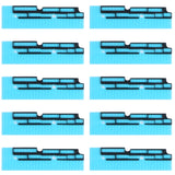 10 Sets Mainboard FPC Connector Sponge Foam Pads for iPhone XS Max, For iPhone XS Max