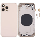 Stainless Steel Material Back Housing Cover with Appearance Imitation of iP13 Pro for iPhone XR, for iPhone XR(Black), for iPhone XR(Gold), for iPhone XR(Blue), for iPhone XR(White)