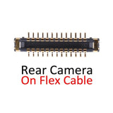 Rear Back Camera FPC Connector On Flex Cable for iPhone XR, For iPhone XR