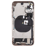 Battery Back Cover Assembly (with Side Keys & Speaker Ringer Buzzer & Motor & Camera Lens & Card Tray & Power Button + Volume Button + Charging Port + Signal Flex Cable & Wireless Charging Module) for iPhone XS