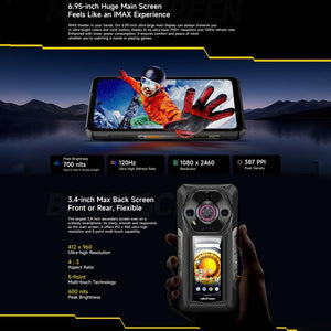 Dual Back Cameras, IP68/IP69K Waterproof Dustproof Shockproof,  Face ID & Fingerprint Identification, 6.58 inch Android 13 MediaTek Helio G99 Octa Core up to 2.2GHz, Network: 4G, OTG, NFC, Global Version with Google Play, Armor 21