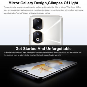 Triple Back Cameras + Dual Front Cameras, Screen Fingerprint Identification, 6.78 inch Magic UI 7.1 Android 13 Qualcomm Snapdragon 8+ Gen 1 Octa Core up to 3.0GHz, Network: 5G, OTG, NFC, Not Support Google Play, Honor 90 Pro 5G 12GB+256GB
