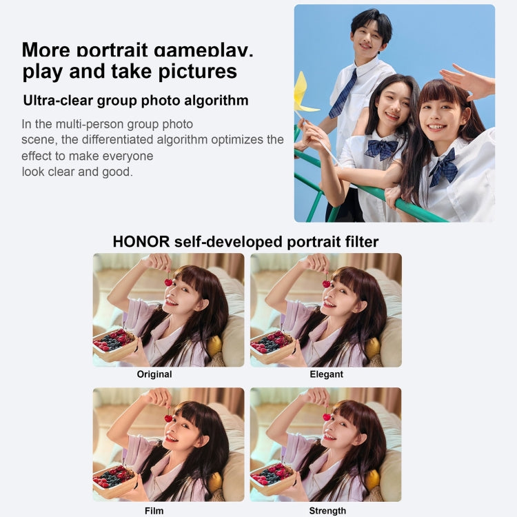 Triple Back Cameras + Dual Front Cameras, Screen Fingerprint Identification, 6.78 inch Magic UI 7.1 Android 13 Qualcomm Snapdragon 8+ Gen 1 Octa Core up to 3.0GHz, Network: 5G, OTG, NFC, Not Support Google Play, Honor 90 Pro 5G 12GB+256GB