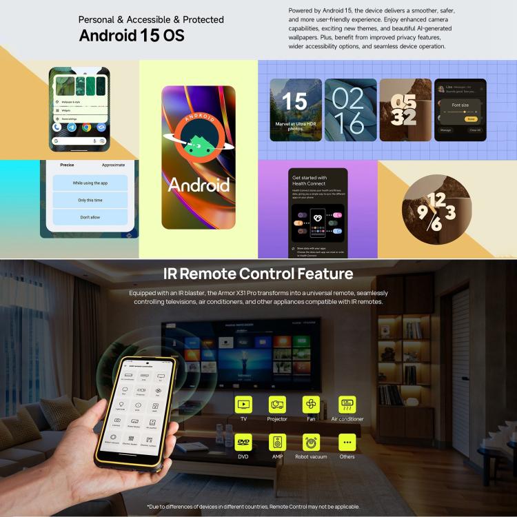 Ulefone Armor X31 Pro 5G, 8GB+256GB, Night Vision, IP68/IP69K Rugged Phone, 6.56 inch Android 14 MediaTek Dimensity 6300 Octa Core, Network: 5G, NFC, OTG, Armor X31 Pro