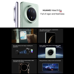 HUAWEI Mate 70 Pro, 12GB+512GB, Harmony AI, 3D Face & Side Fingerprint Identification, 6.9 inch HarmonyOS 4.3, NFC, OTG, Not Support Google Play, Mate 70 Pro, 12GB+512GB