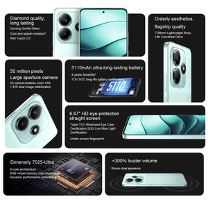 Xiaomi Redmi Note 14 5G, 8GB+128GB, 6.67 inch Xiaomi HyperOS Mediatek Dimensity 7025-Ultra Octa Core, Network: 5G, 8GB+128GB