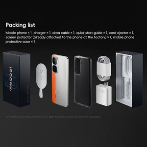 vivo iQOO Neo10 Pro, 12GB+256GB, Face ID / Screen Fingerprint Identification, 6.78 inch Android 15 OriginOS 5 Dimensity 9400 Octa Core, OTG, NFC, Network: 5G, Support Google Play