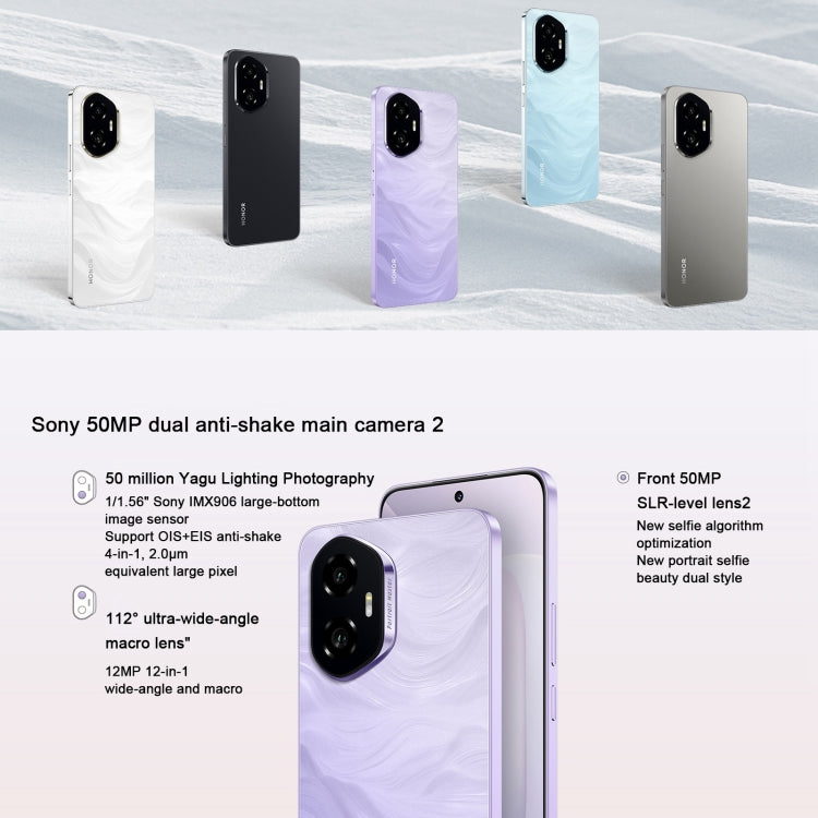 Honor 300, 12GB+512GB, Screen Fingerprint, 6.7 inch MagicOS 9.0 / Android 15 Snapdragon 7 Gen 3 Octa Core, Network: 5G, NFC, OTG, Not Support Google Play