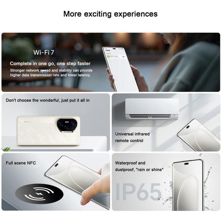 Honor 300 Pro, 12GB+512GB, Screen Fingerprint, 6.78 inch MagicOS 9.0 / Android 15 Snapdragon 8 Gen 3 Octa Core, Network: 5G, NFC, OTG, Not Support Google Play, Honor 300 Pro, 16GB+512GB