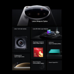 Xiaomi 15 Ultra,16GB+1TB, 3D Ultrasonic Fingerprint, 200MP Camera, 6.73 inch Xiaomi HyperOS 2 Snapdragon 8 Elite Octa Core 3nm, NFC, Network: 5G, 16GB+1TB