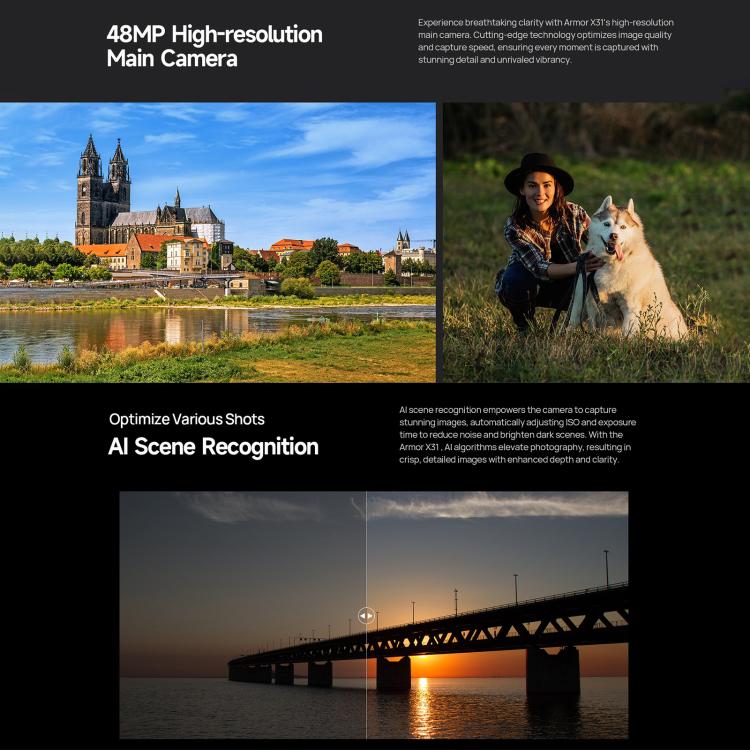 Ulefone Armor X31, 6GB+128GB, Night Vision, IP68/IP69K Rugged Phone, 6.56 inch Android 14 MediaTek Helio G91 Octa Core, Network: 4G, NFC, OTG, Armor X31