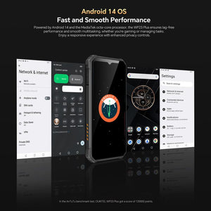 Oukitel WP23 Plus Rugged Phone, 8GB+256GB, 6.52 inch Android 14.0Unisoc T606 Octa-core, NFC, OTG, Network: 4G, WP23 Plus