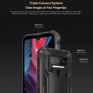 Oukitel WP23 Plus Rugged Phone, 8GB+256GB, 6.52 inch Android 14.0Unisoc T606 Octa-core, NFC, OTG, Network: 4G, WP23 Plus