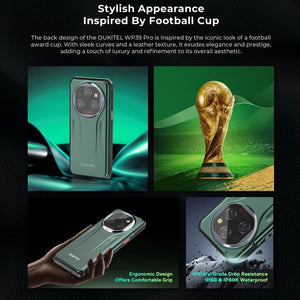 Oukitel WP39 Pro 5G Rugged Phone, 12GB+512GB, Night Vision, Fingerprint Identification, 6.6 inch Android 14 MediaTek Dimensity 6300 Octa Core, NFC, OTG, Network: 5G, WP39 Pro 5G