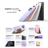 Xiaomi Civi 5 Pro, 12GB+256GB, Screen Fingerprint, 6.55 inch Xiaomi HyperOS 2 Snapdragon 8s Octa-Core, NFC, Network: 5G