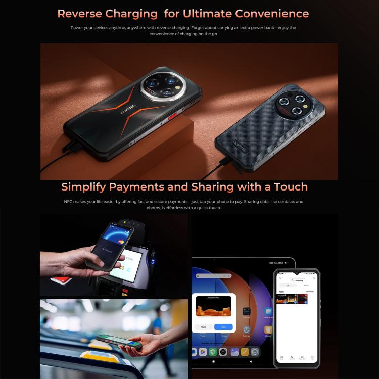 Oukitel WP55 Pro 5G Rugged Phone, 16GB+512GB, 108MP Camera, Fingerprint Identification, 6.6 inch Android 15 MediaTek Dimensity 7025 Octa Core, NFC, OTG, Network: 5G, WP55 Pro