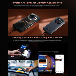 Oukitel WP55 Pro 5G Rugged Phone, 16GB+512GB, 108MP Camera, Fingerprint Identification, 6.6 inch Android 15 MediaTek Dimensity 7025 Octa Core, NFC, OTG, Network: 5G, WP55 Pro