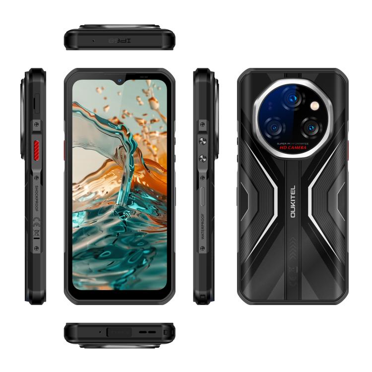 Oukitel WP55 5G Rugged Phone, 12GB+256GB, 108MP Camera, Fingerprint Identification, 6.6 inch MediaTek Dimensity 7025 Octa Core, NFC, OTG, Network: 5G, WP55