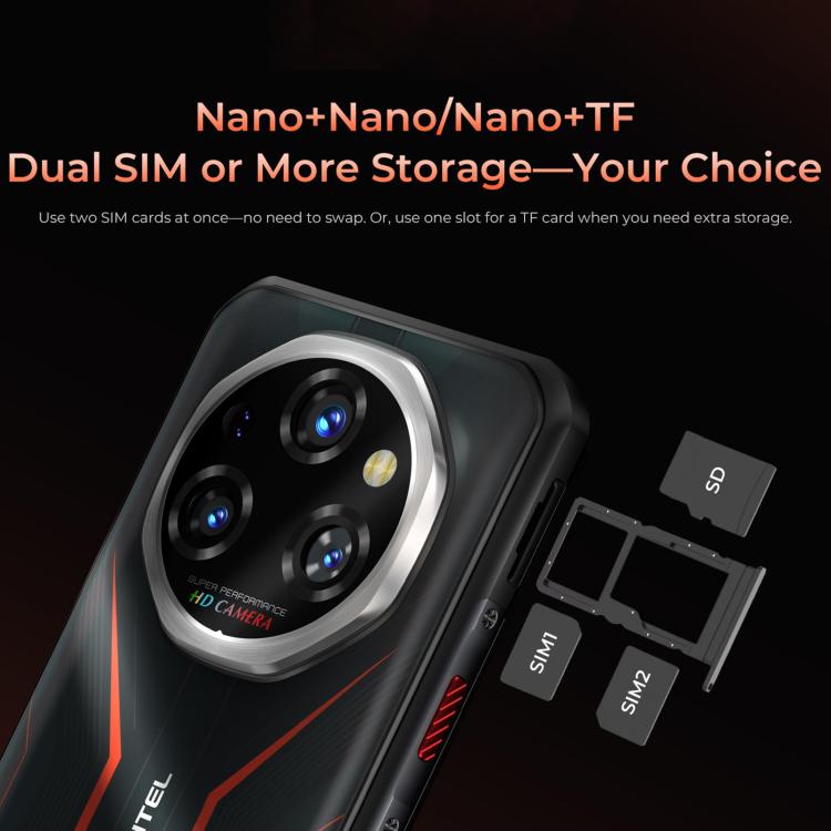 Oukitel WP55 5G Rugged Phone, 12GB+256GB, 108MP Camera, Fingerprint Identification, 6.6 inch MediaTek Dimensity 7025 Octa Core, NFC, OTG, Network: 5G, WP55