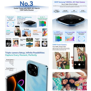 Blackview COLOR 6, 8GB+128GB, Fingerprint & Face Identification, 6.67 inch Android 15 MediaTek Helio G81 Octa Core, Network: 4G, 8GB+128GB