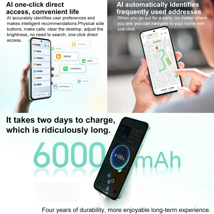 Honor Play 60, 6GB+128GB, Side Fingerprint, 6.61 inch MagicOS 9.0 Dimensity 6300 Octa Core, Network: 5G, OTG