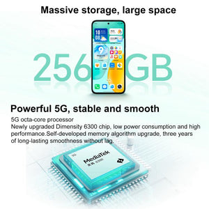 Honor Play 60, 6GB+128GB, Side Fingerprint, 6.61 inch MagicOS 9.0 Dimensity 6300 Octa Core, Network: 5G, OTG