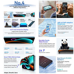 Blackview COLOR 6, 8GB+256GB, Fingerprint & Face Identification, 6.67 inch Android 15 MediaTek Helio G81 Octa Core, Network: 4G, 8GB+256GB