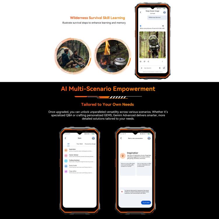 Blackview Oscal Marine 2, 8GB+256GB, 6.56 inch Android 15 Unisoc UMS9230E T615 Octa Core, Network: 4G, OTG, NFC, 8GB+128GB