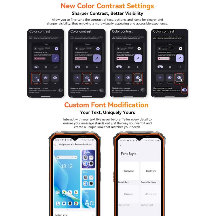 Blackview Oscal Marine 2, 8GB+256GB, 6.56 inch Android 15 Unisoc UMS9230E T615 Octa Core, Network: 4G, OTG, NFC, 8GB+128GB