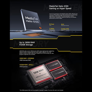 Ulefone Armor 30, 12GB+512GB, Night Vision, IP68/IP69K Rugged Phone, 6.95 inch Android 15 MediaTek Helio G100 Octa Core, Network: 4G, NFC, OTG, Armor 30