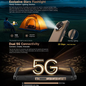 Ulefone Armor X16 Pro, 5GB+256GB, Night Vision, IP68/IP69K Rugged Phone, 6.56 inch Android 15 MediaTek Dimensity 6300 Octa Core, Network: 5G, NFC, OTG, Armor X16 Pro, 8GB+256GB