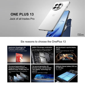 OnePlus 13 PJZ110, 16GB+512GB, Screen Fingerprint Identification, 6.82 inch ColorOS 15.0 / Android 15 Snapdragon 8 Elite 3nm Octa Core, NFC, Network: 5G, 16GB+512GB