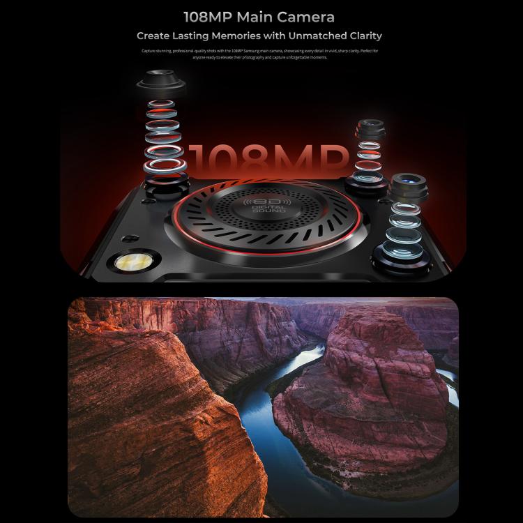 Oukitel WP56 Rugged Phone, 12GB+512GB, 108MP Camera, Fingerprint Identification, 6.8 inch Android 15 MTK Dimensity 7050 Octa Core, NFC, OTG, Network: 5G