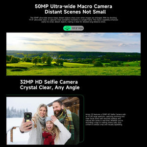 Ulefone Armor 33 Rugged Phone, 12GB+512GB, 6.95 inch Android 15 MediaTek Helio G100 Octa Core, Network: 4G, OTG, NFC, LED Light, Armor 33