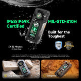 Ulefone Armor 33 Pro Rugged Phone, 16GB+512GB, Night Vision, 6.95 inch + 3.4 inch Dual Screen Android 14 MediaTek Dimensity 7300X Octa Core, Network: 5G, OTG, NFC, Armor 33 Pro