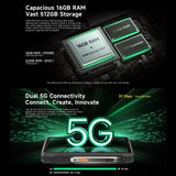 Ulefone Armor 33 Pro Rugged Phone, 16GB+512GB, Night Vision, 6.95 inch + 3.4 inch Dual Screen Android 14 MediaTek Dimensity 7300X Octa Core, Network: 5G, OTG, NFC, Armor 33 Pro