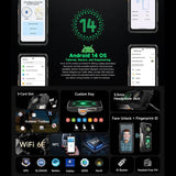 Ulefone Armor 33 Pro Rugged Phone, 16GB+512GB, Night Vision, 6.95 inch + 3.4 inch Dual Screen Android 14 MediaTek Dimensity 7300X Octa Core, Network: 5G, OTG, NFC, Armor 33 Pro