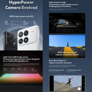 Xiaomi POCO F6 Pro Global, 12GB+512GB, In-screen Fingerprint, 6.67 inch Xiaomi HyperOS Snapdragon 8 Gen 2 Octa Core 3.19GHz, NFC, Network: 5G, 12GB+512GB