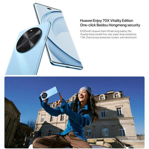 HUAWEI Enjoy 70X Vitality Edition, Screen Fingerprint Identification, 6.78 inch HarmonyOS 4.2 Octa Core, OTG, Not Support Google Play, 8GB+128GB