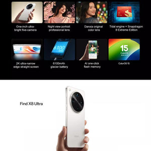 OPPO Find X8 Ultra Satellite Edition, 16GB+1TB, Screen Fingerprint, 6.82 inch ColorOS 15 Snapdragon 8 Elite Octa Core, NFC, OTG, Network: 5G